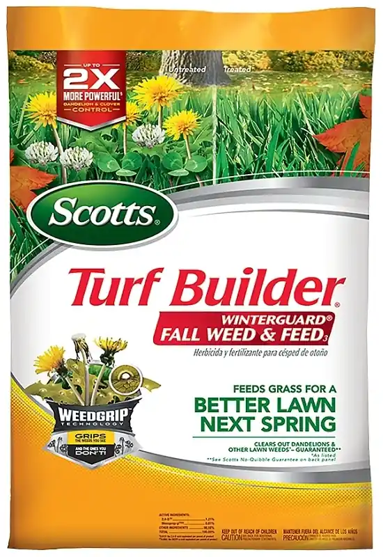 Turf Builder WinterGuard Fall Weed & Feed Fertilizer, 36 Lbs., Covers 12,000 Sq. Ft.