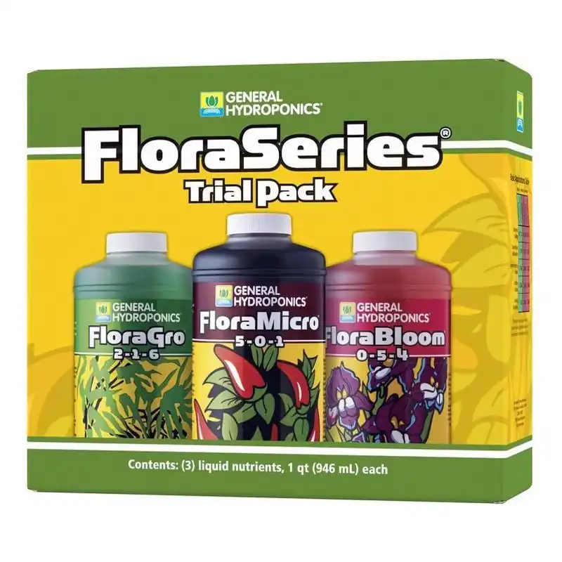 General Hydroponics Flora Series Hydroponic Nutrient System – All‑Stage Plant Food