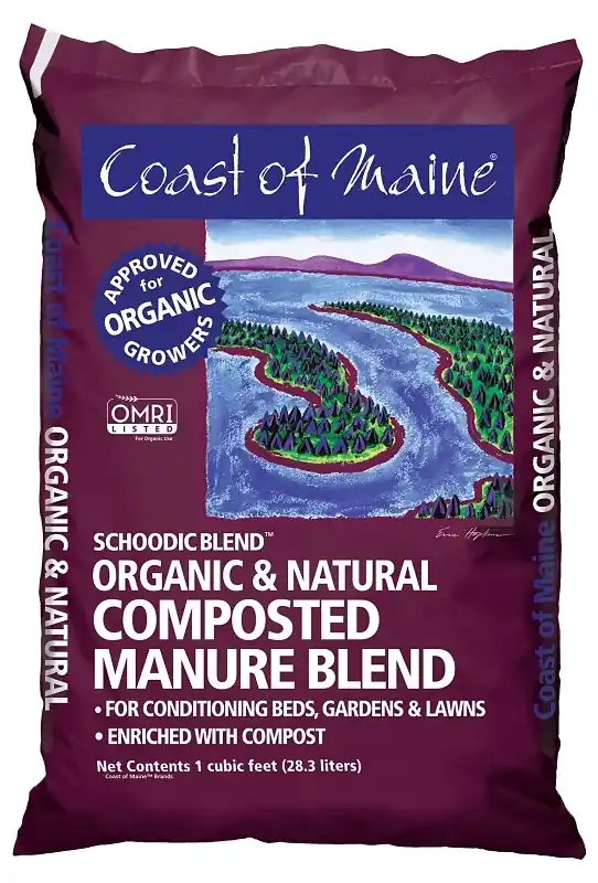 Composted Cow Manure Soil Builder, Schoodic Blend, 1-Cu. Ft.