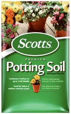 Premium Potting Soil With Fertilizer, 1 Cubic Foot, Model 70751750