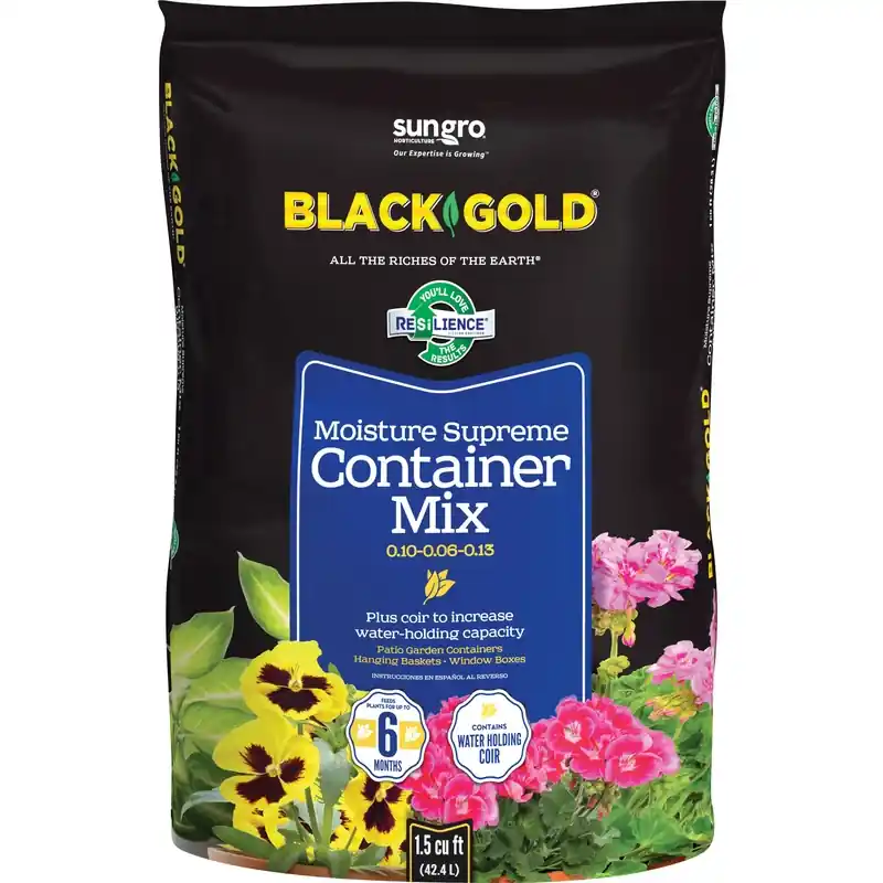 Black Gold Moisture Supreme Container Mix 1.5 Cu. Ft. Fertilizer Enriched