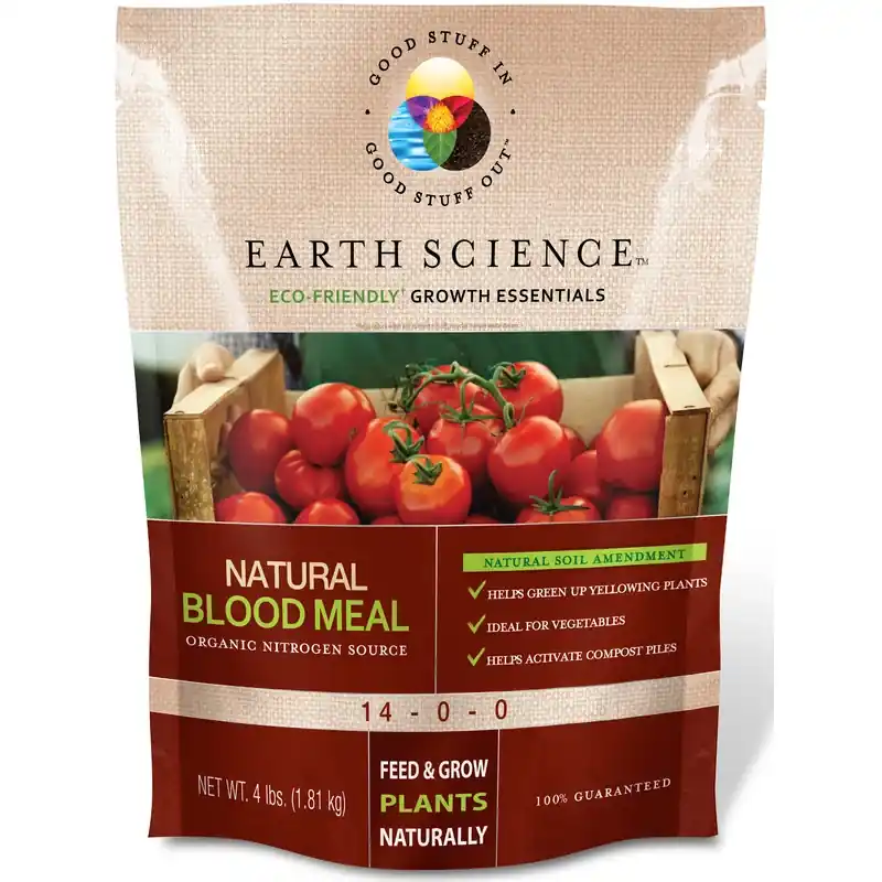 Earth Science Growth Essentials Organic Blood Meal Soil Amendment 400 Sq Ft 4 Lb