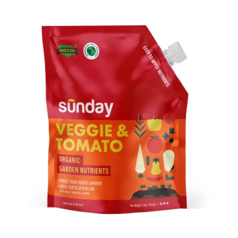 Sunday Organic Tomatoes 5-4-4 Granule Plant Fertilizer 2 Lb Bagged