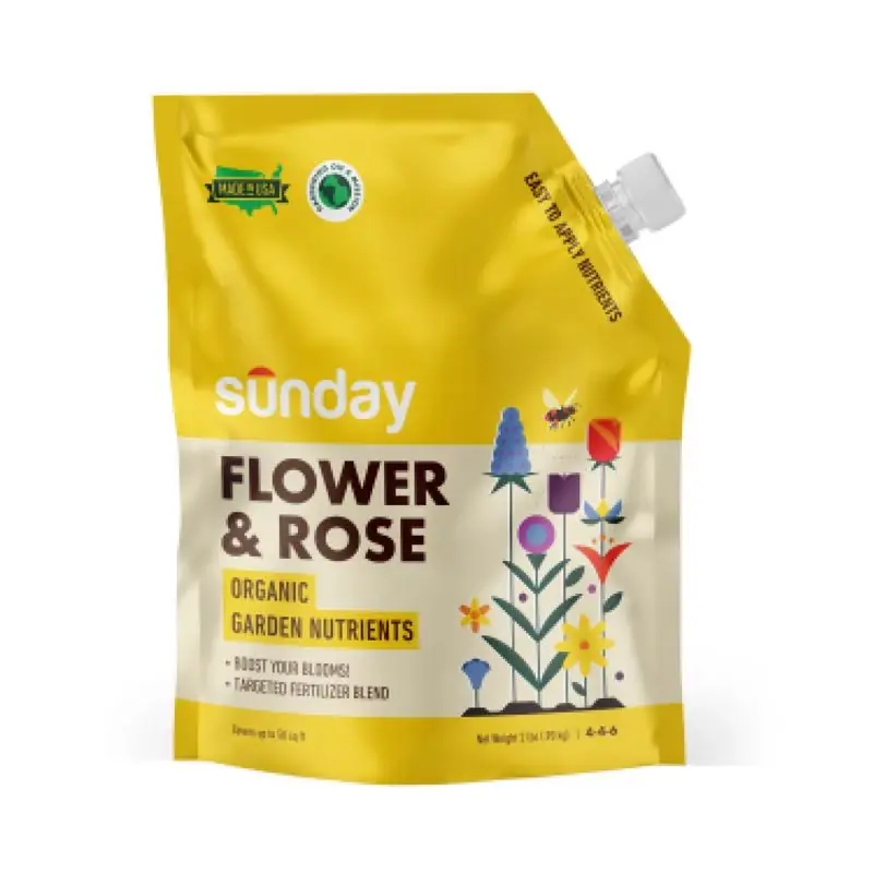 Sunday Organic Rose 4-4-6 Granule Plant Fertilizer 2 Lb Bagged