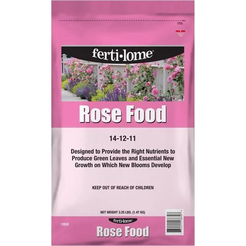 Ferti-lome Rose Food 14-12-11 Granular Fertilizer – 3.25 lb Bag For Vibrant Blooms