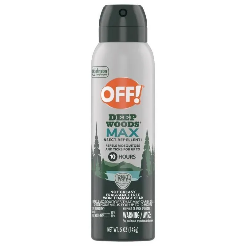 OFF! Deep Woods Max 5 Oz Picaridin Insect Repellent For Mosquitoes & Ticks