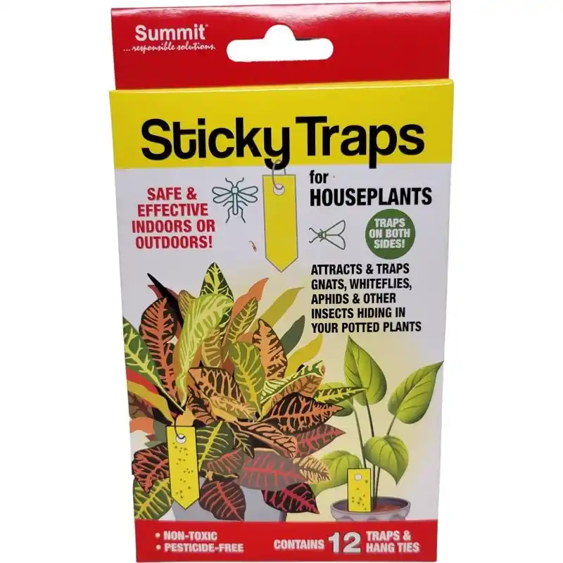 Summit Sticky Traps For Houseplants Sticky Trap 12 Pc