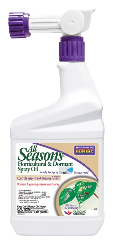 All Seasons Horticultural & Dormant Oil, Organic Disease & Insect Control, 32 Oz. Spray,
