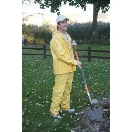 61217cm Two Piece Vinyl Rain Suit, Yellow, Xxx-large