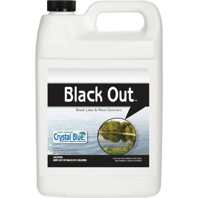 Black Out 1 Gallon Reflective Lake & Pond Colorant For 1 Acre