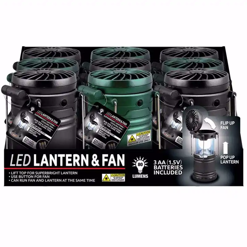 Blazing LEDz 80 Lm Assorted LED LED Lantern & Fan