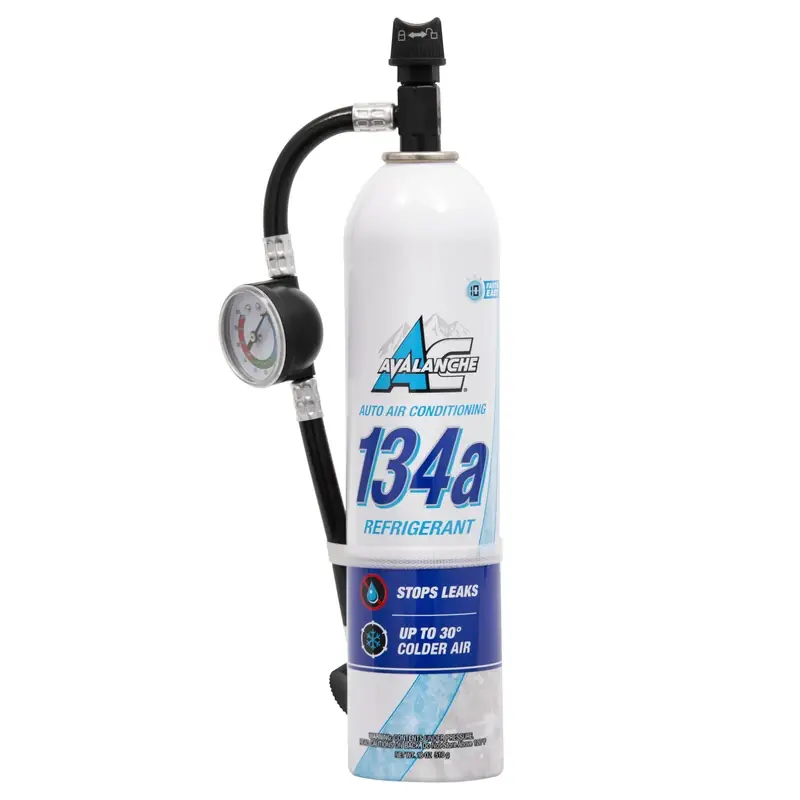 R134a Air Conditioner Refrigerant Recharge Kit 18 Oz With Gauge