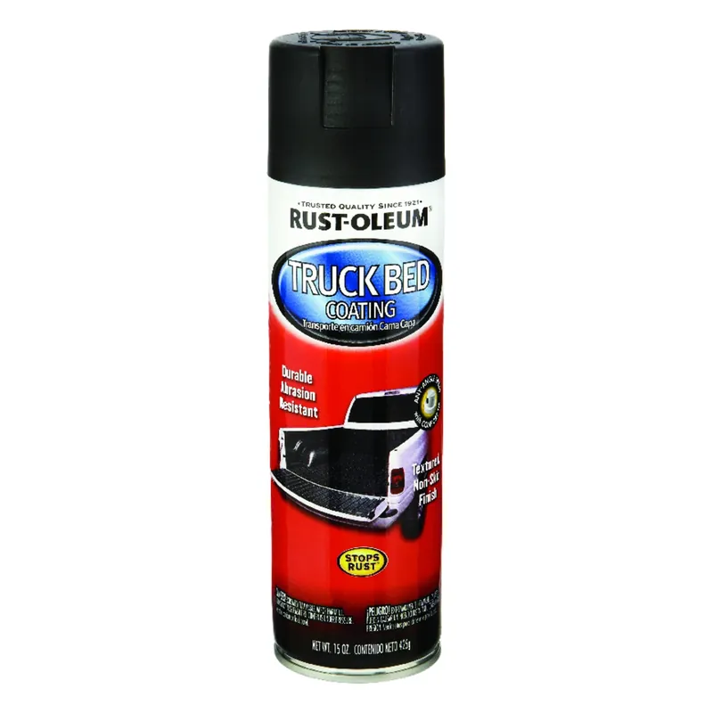 Truck Bed Spray Coating, Black, 15-oz.