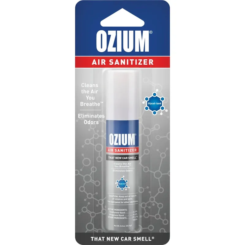 Air Sanitizer & Odor Eliminator, New Car Scent, 0.8 Oz.