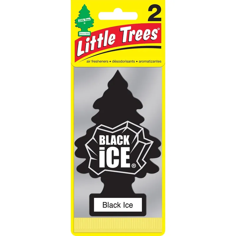 Little Trees Black Ice Scent Air Freshener Solid 2 Pk