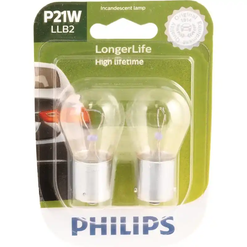 Longerlife P21wllb2 Miniature Automotive Incandescent Bulb For Back-up/cornering/stop/turn