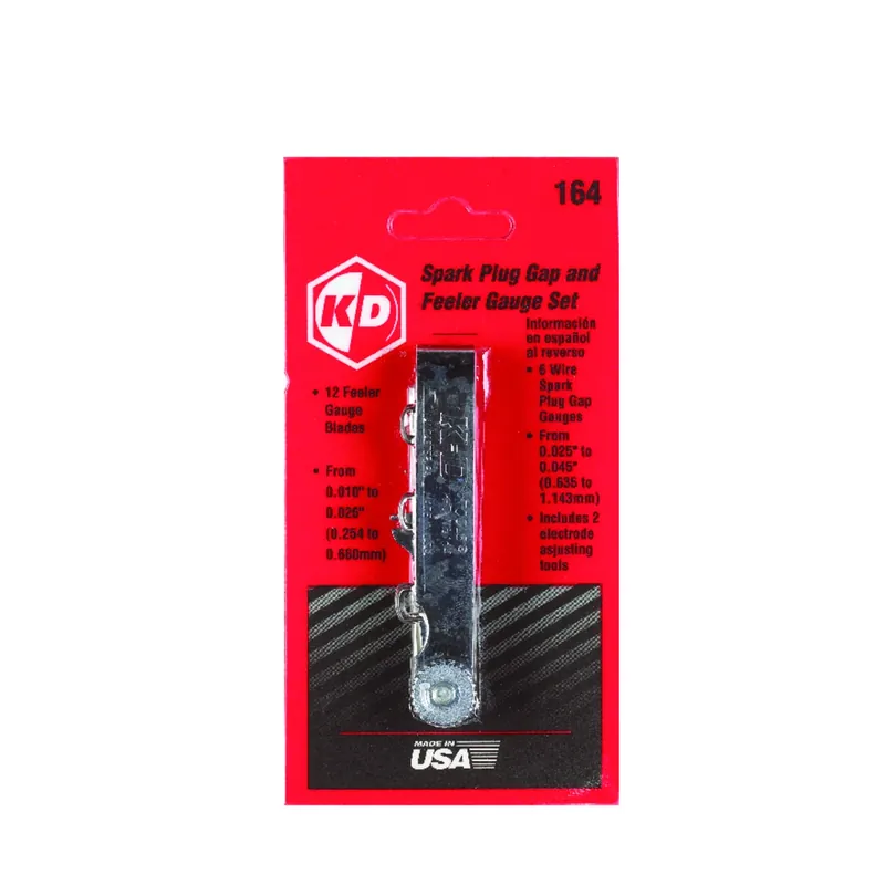 12 Piece Spark Plug Gap And Feeler Gauge Set For Automotive Applications