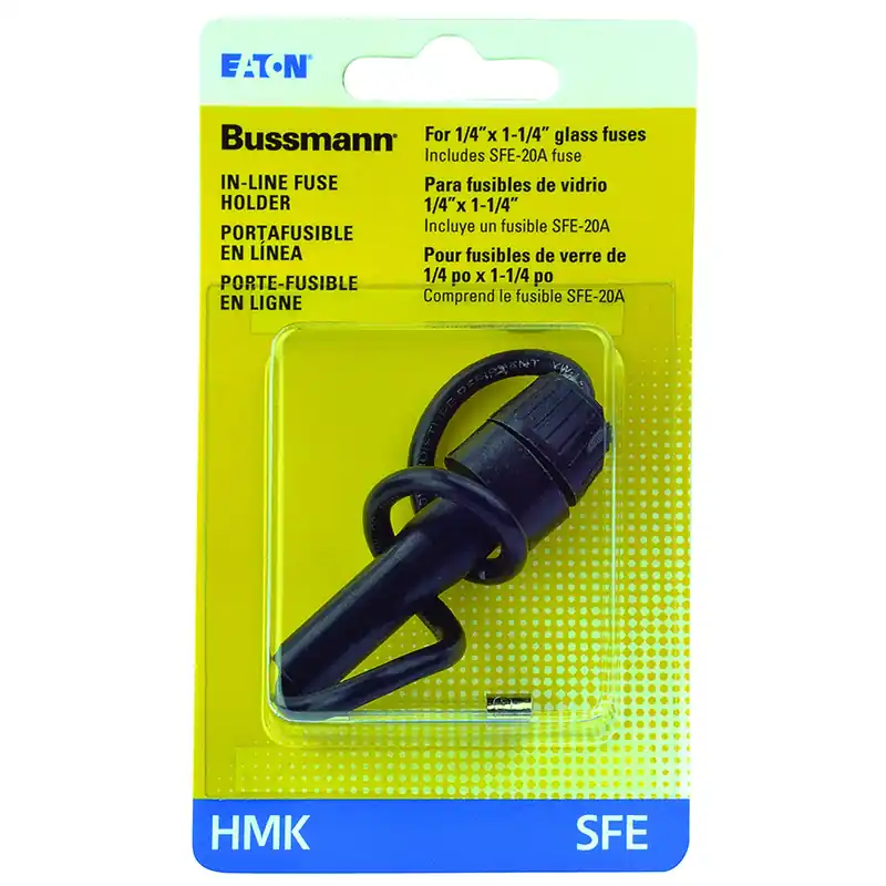 Bussmann 30 Amps SFE Black In-Line Fuse Holder 1 Pk