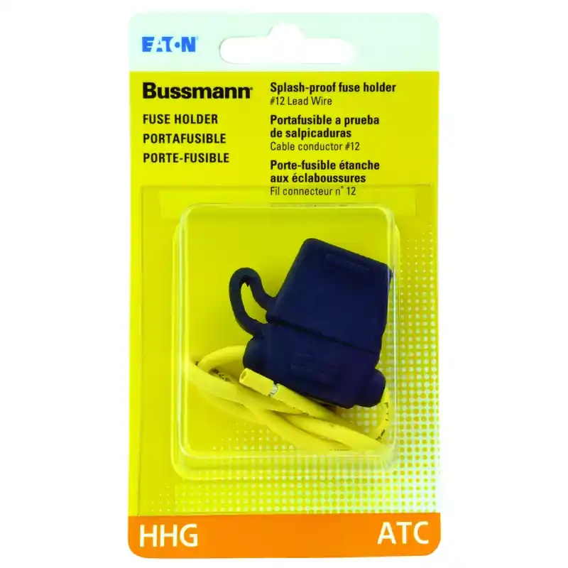 Bussmann 30 Amps ATC Black Fuse Holder With Cover 1 Pk