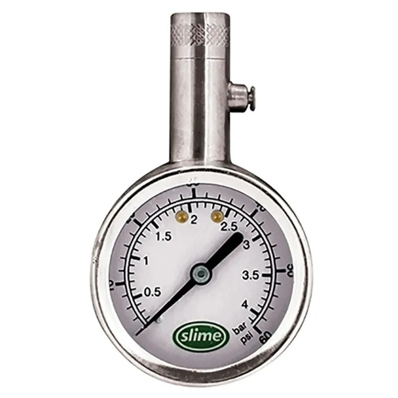 Tire Gauge, Brass, 5-60 PSI