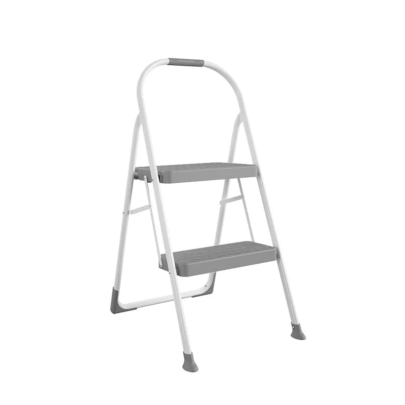 37.09 In. H X 16.77 In. W X 2.83 In. D 225 Lb. Capacity 2-step Steel Folding Step Stool