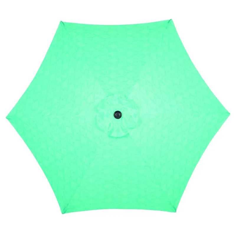 9 Ft. Tiltable Teal Market Umbrella With Steel Pole And Uv Protection