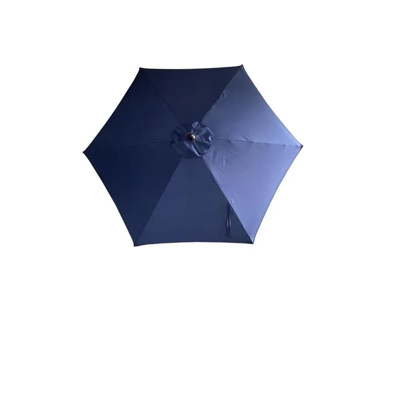 Living Accents 9‑Foot Tilting Navy Blue Market Patio Umbrella – Steel Frame, UV‑Resistant Polyester Canopy