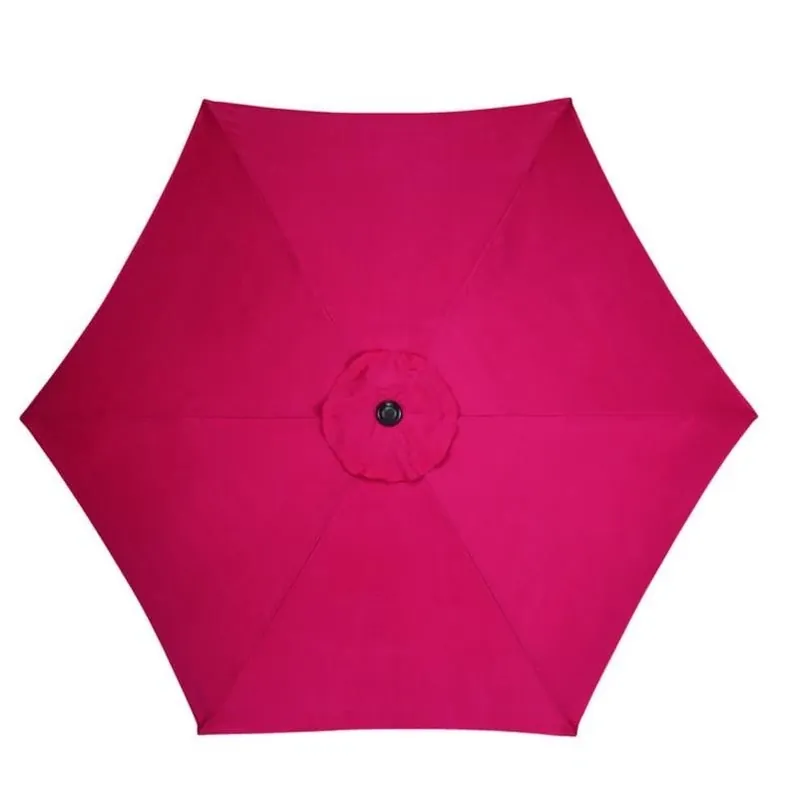 Living Accents 9‑Foot Red Market Umbrella – Tiltable & Collapsible
