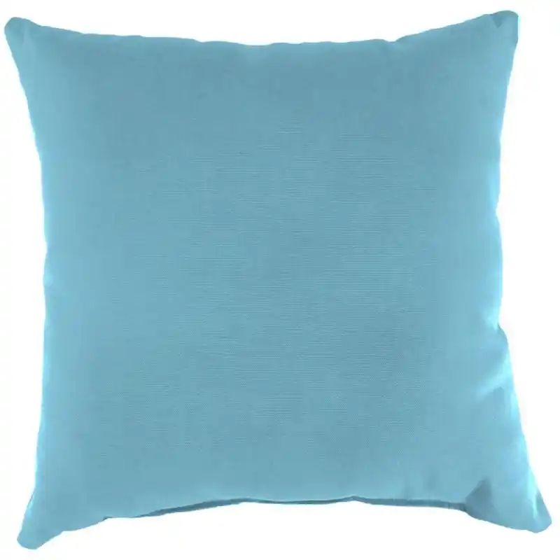 Jordan Manufacturing Aqua Polyester Weather Resistant Throw Pillow 4x18x18 Inches
