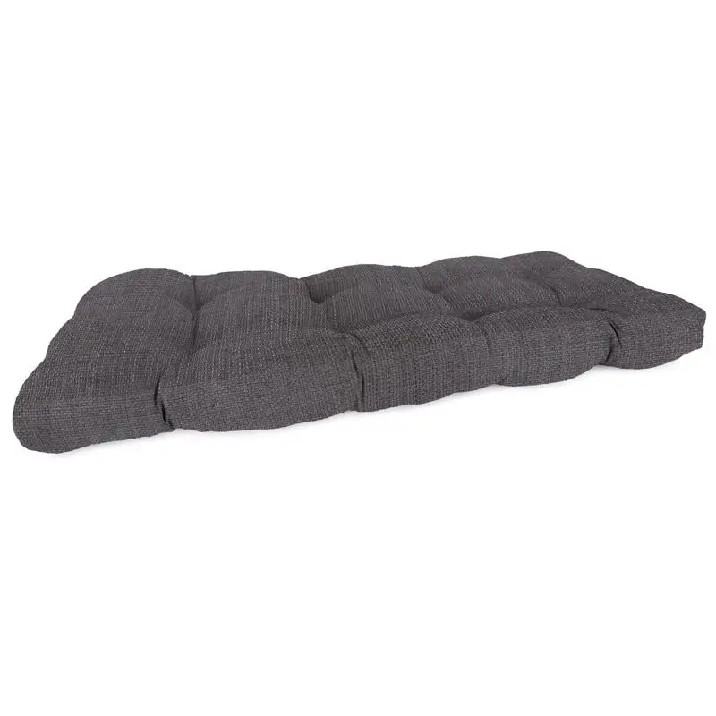 Jordan Manufacturing Gray Polyester Wicker Settee Cushion 4 H X 19 W X 46 L