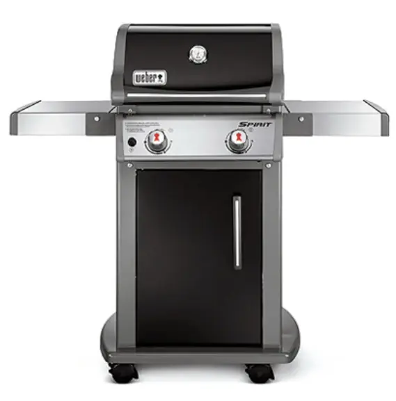 Spirit E-210 LP Grill, Porcelain Enamel, 26,500 BTU, Black