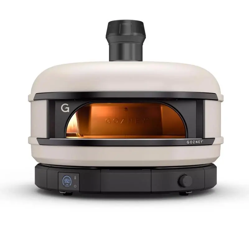 29 In. Liquid Propane Pizza Oven In Bone Color With 131 Lbs Weight