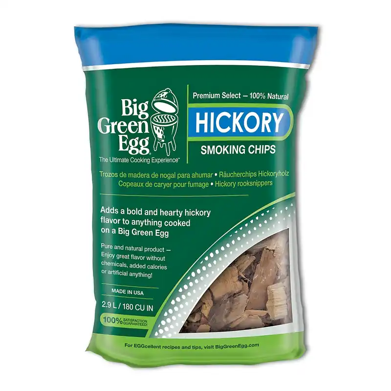 All Natural Hickory Wood Smoking Chips 180 Cu In - Premium Flavor Enhancer