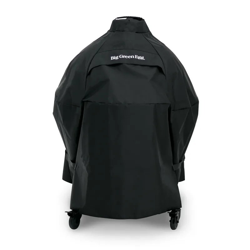 Heavy-duty Black Grill Cover For 2xl Eggs With Integrated Nest Handler