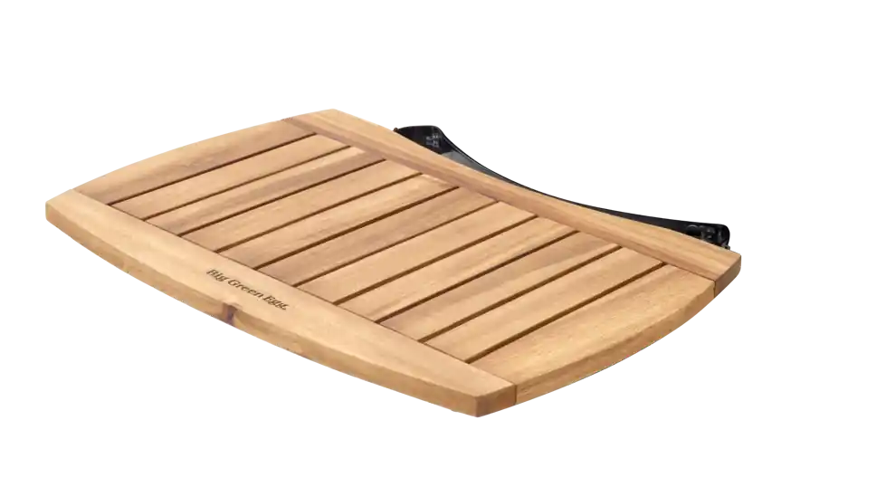 Minimax Egg Mate Acacia Wood 13.75 In. W X 24 In. L Portable Table