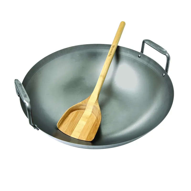 GRILL WOK CARBN STL SLVR