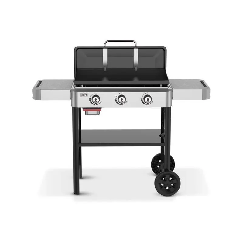 Weber 28" Rust‑Resistant 3‑Burner Propane Outdoor Griddle – Black