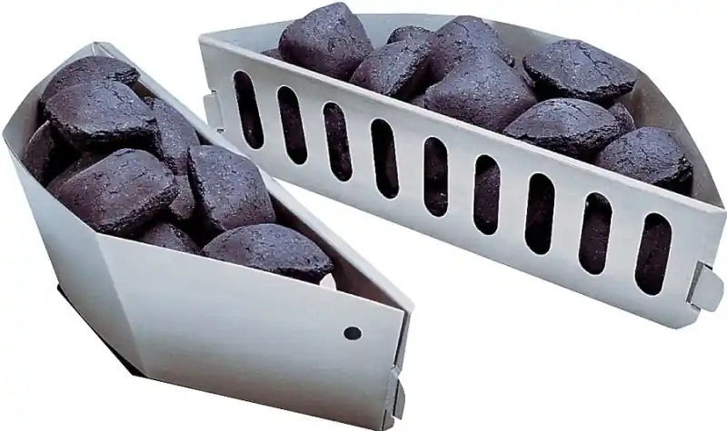 Weber Aluminum/Steel Briquette Holder 14.2 In. L X 3.6 In. W For Weber