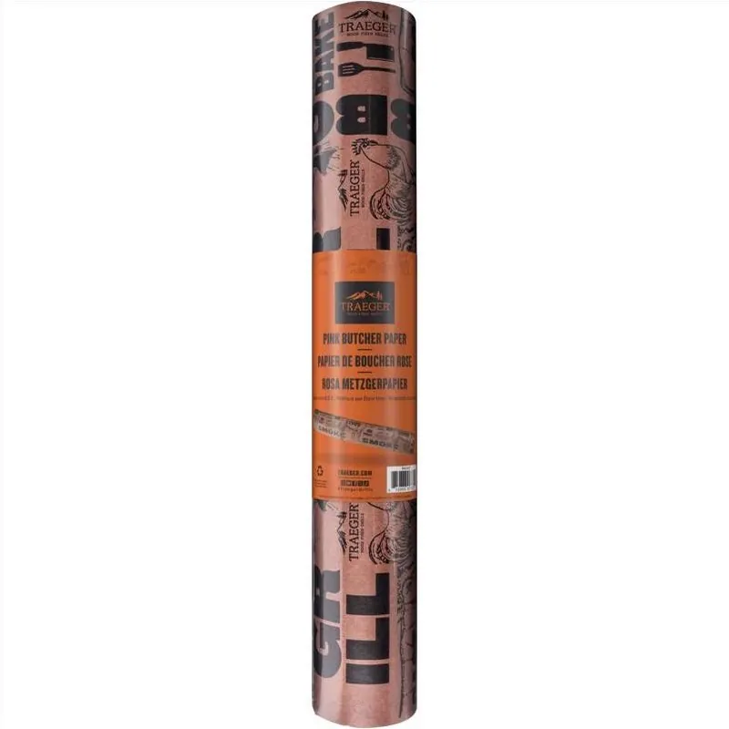 Traeger 75‑Foot BBQ Butcher Paper Roll – 18‑Inch Wide Brown Cooking Paper