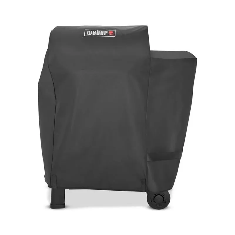 Weber 600 Series Pellet Grill Cover – Waterproof Black Vinyl Protector