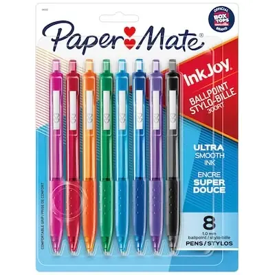Paper Mate - InkJoy 300RT Ballpoint Pen, 1.0 Mm - Fashion Assorted 8/Pk