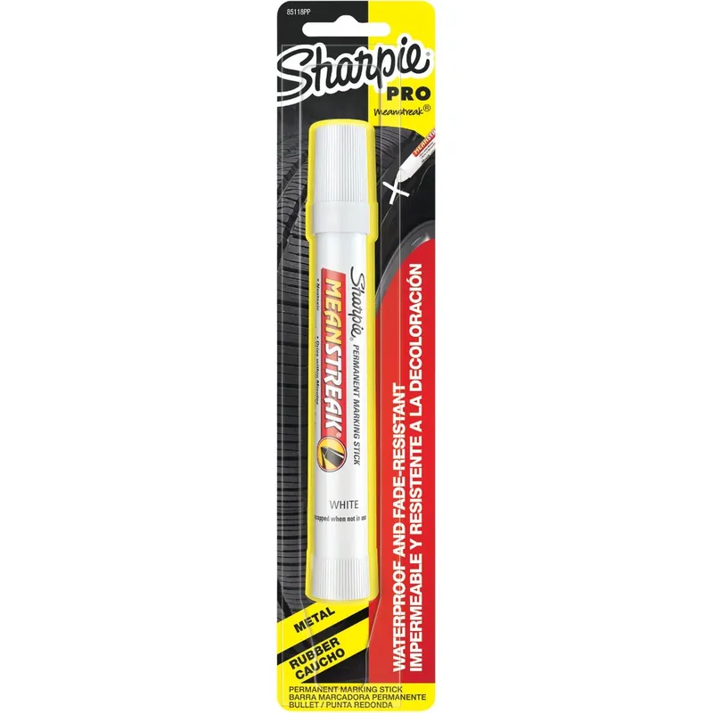 Sharpie Mean Streak White Bold Tip Permanent Marking Stick 1 Pk