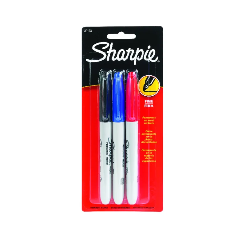 Sharpie Assorted Fine Tip Permanent Marker 3 Pk