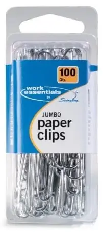Jumbo Paper Clips, 100-Ct.