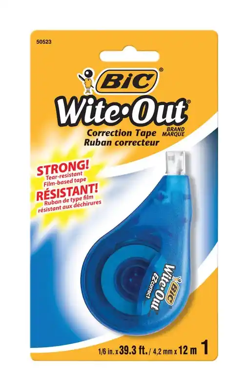 BIC Wite-Out White Correction Tape 1 Oz 1 Pk
