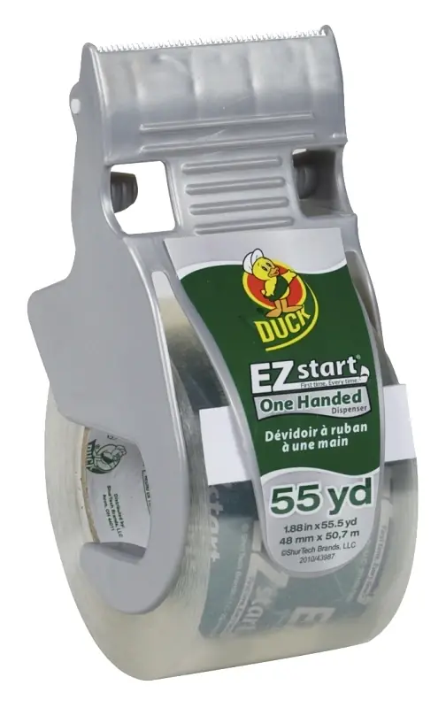 Ez Start 1.88 In. W X 55 Yd L Clear Packing Tape With Dispenser