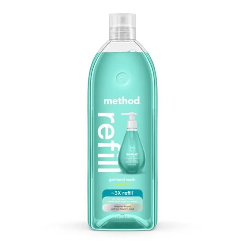 Method Waterfall Antibacterial Gel Hand Wash – 34 oz Refillable Bottle