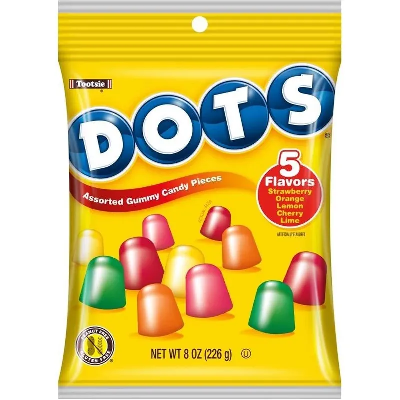 Assorted Dots Gummy Candies – 8 oz Pack From Tootsie Roll