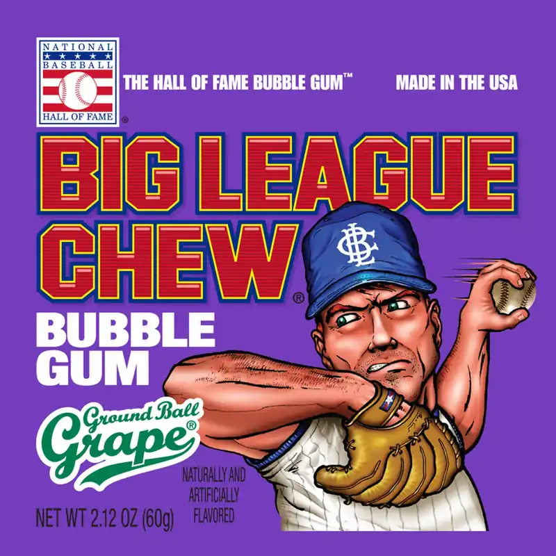 Big League Chew Grape Candy 2.12 Oz