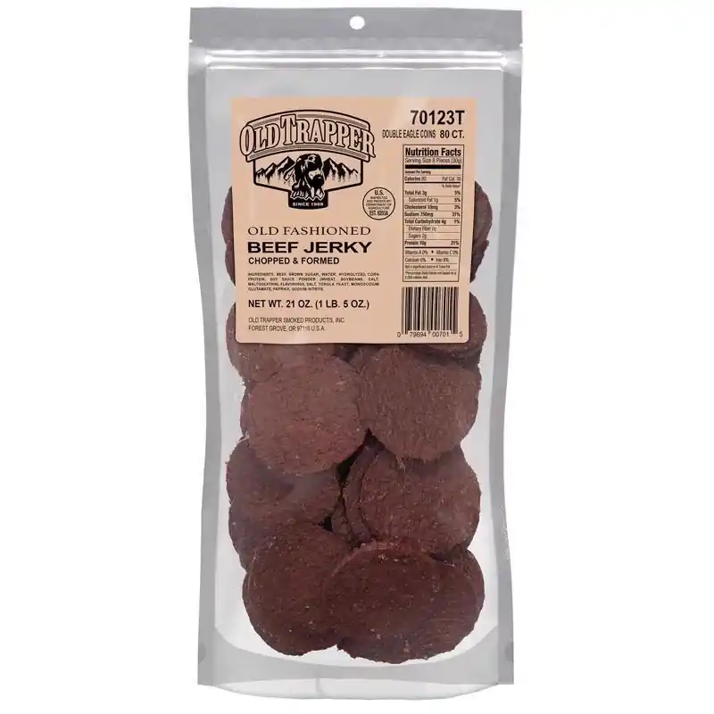 Double Eagles Old Fashioned Beef Jerky 21 Oz Pouch - Delicious Snack